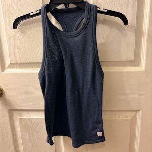 vuori womens tank top XS Heather racerback